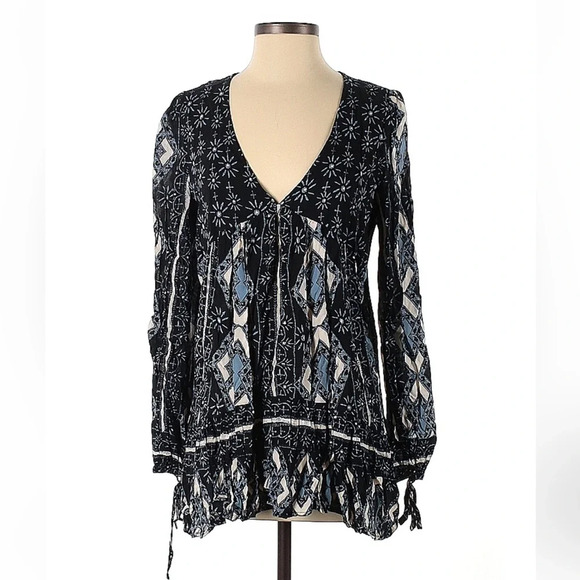 Free People Down by The Bay Tunic Top XS - Picture 7 of 8